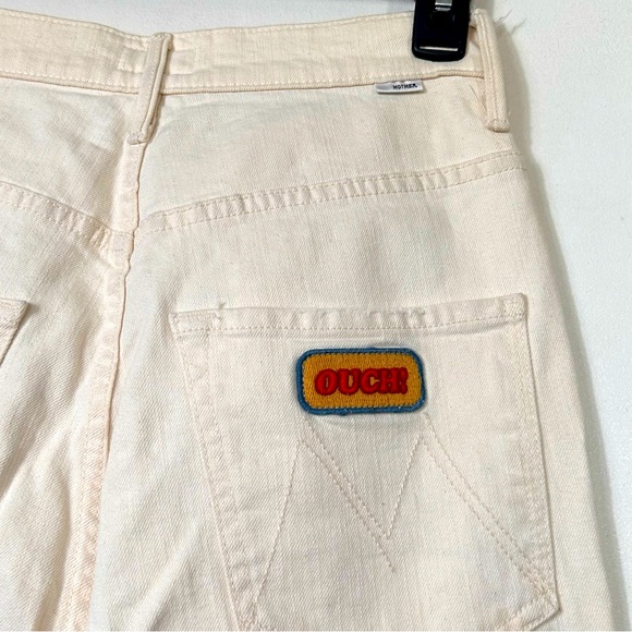 Mother NWT The Dazzler "Ouch" Shift Jeans in Cream- Size 28 - Picture 12 of 15